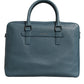 Blue Logo Double Handle Messenger Briefcase Bag