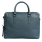 Blue Logo Double Handle Messenger Briefcase Bag