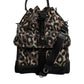 Multicolor Leopard Cotton Shoulder Bucket Bag