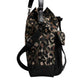 Multicolor Leopard Cotton Shoulder Bucket Bag