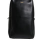 Black Logo Leather Belt Waist Shoulder Men Crossbody Bag