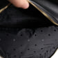 Black DG Leather Logo Print Travel Back Pack Bag