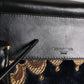 Black Floral Jacquard Handbag Shoulder Tote Bag