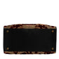 Multicolor Leather Brocade Velvet Travel Duffle Tote Bag