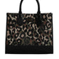 Multicolor Leopard Shopping Tote Shoulder Bag