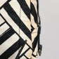 Black White Nylon Leather Travel Back Pack Bag