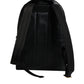 Black DG Leather Logo Print Travel Back Pack Bag