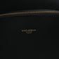 Black DG Leather Logo Print Travel Back Pack Bag