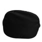 Black Nylon White Iconic Logo Shoulder Bucket Bag