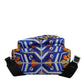 Multicolor Majolica Print Nylon Travel Backpack Bag