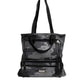 Black Camouflage Shoulder Strap Logo Plaque Bag