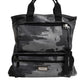 Black Camouflage Shoulder Strap Logo Plaque Bag