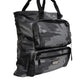Black Camouflage Shoulder Strap Logo Plaque Bag