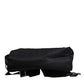 Black Logo Tape Polyamide School Travel Backpack Bag