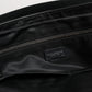Black Logo Plaque Leather Messenger Shoulder Strap Bag