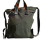 Military Green Patchwork Rucksack Backpack Bag
