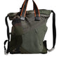 Military Green Patchwork Rucksack Backpack Bag