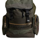 Military Green Patchwork School Backpack Bag