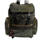 Military Green Patchwork Travel Backpack Bag