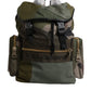 Military Green Patchwork Travel Backpack Bag