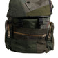 Military Green Patchwork Travel Backpack Bag