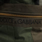 Military Green Patchwork Travel Backpack Bag