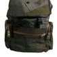Military Green Patchwork Travel Backpack Bag