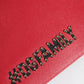 Red #DGFamily Embellished Leather Clutch Bag