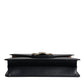 Black Calfskin Leather Shoulder Strap Bag