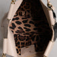 Light Pink Deer Leather Logo Plaque Tote Top Handle Bag