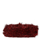 Red Gold Chain VANDA Tinsel Crystals Evening Clutch Bag