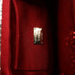 Red Gold Chain VANDA Tinsel Crystals Evening Clutch Bag