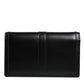 Black Calfskin Leather Chain Strap Shoulder Crossbody Bag