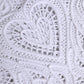 White Cordonetto Lace Beatrice Tote Shopping Bag