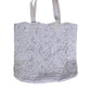 White Cordonetto Lace Beatrice Tote Shopping Bag