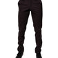 Brown Pure Cotton Slim Fit Men Dress Pants