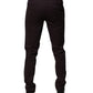 Brown Pure Cotton Slim Fit Men Dress Pants
