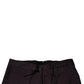 Brown Pure Cotton Slim Fit Men Dress Pants