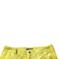 Yellow DG Monogram Polyester Straight Pants