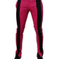 Pink Black Stripe Slim Fit Men Dress Pants
