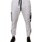 White Cotton Cargo Jogger Sweatpants Pants