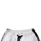 White Cotton Cargo Jogger Sweatpants Pants
