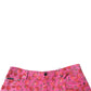 Pink Cherry Print Cargo Cotton Shorts