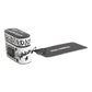 Black White Leather Scribble Embossed Logo Airpods Case