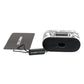 Black White Leather Scribble Embossed Logo Airpods Case