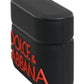 Black Orange Silicone Embossed Logo Airpods Case