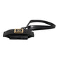 Black Leather Strap Gold Metal Logo Plaque Airpods Case