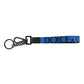 Blue Logo Nylon Silver Brass Men Holder Keychain Keyring