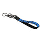 Blue Logo Nylon Silver Brass Men Holder Keychain Keyring