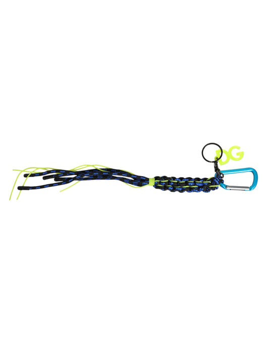 Multicolor Tape String DG Logo Keychain Polyester Keyring